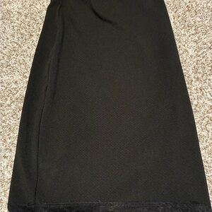 Forever 21 Black Pencil Skirt with Subtle Hem Detail